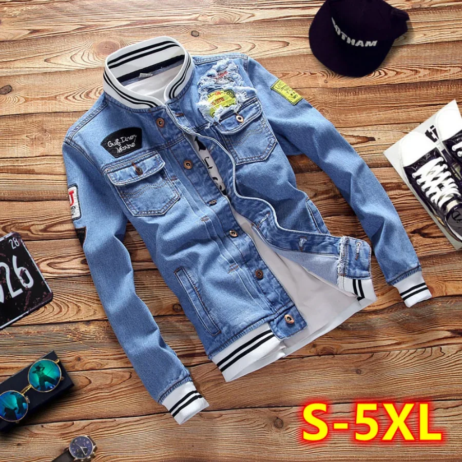 Coat Rack Standing - New 2026 Men's Denim Jackets Fashion