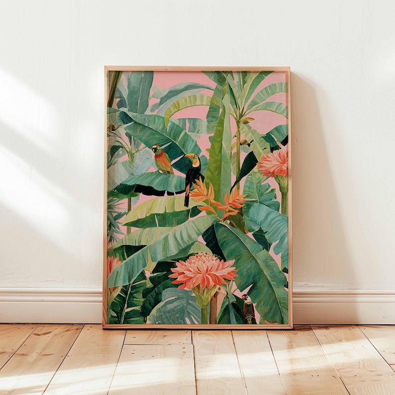 1pc Retro Tropical Canvas Post - огляд і ціна Office Furniture Used