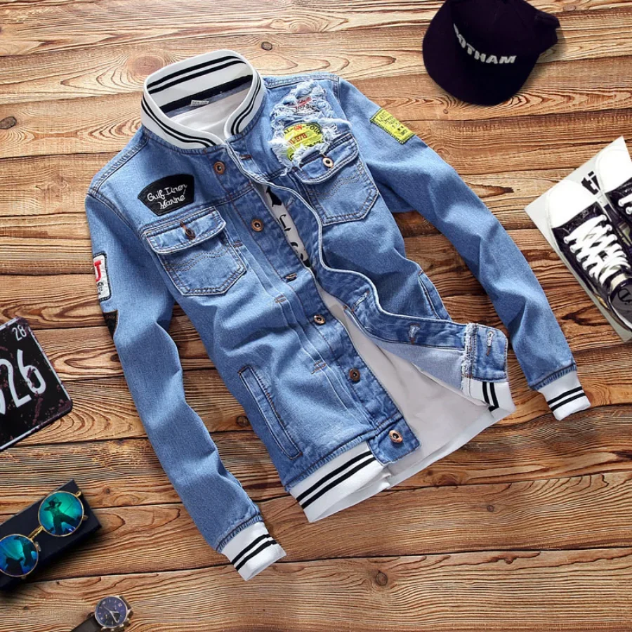 New 2026 Men's Denim Jackets F - огляд і ціна Coat Rack Standing