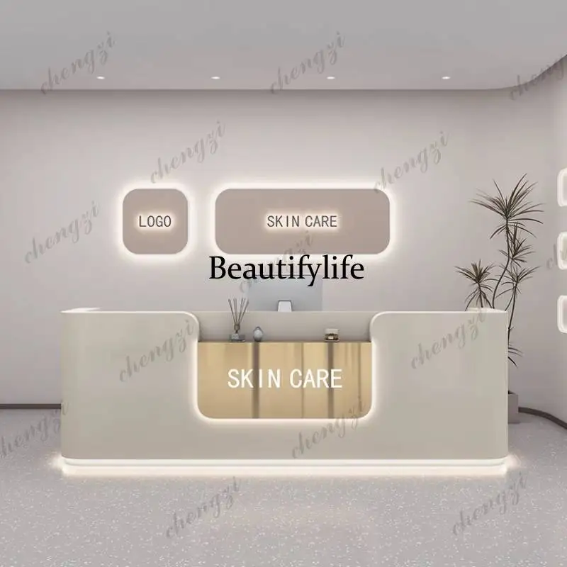 01A Logo Beauty Reception Desk - огляд і ціна Office Furniture Logo