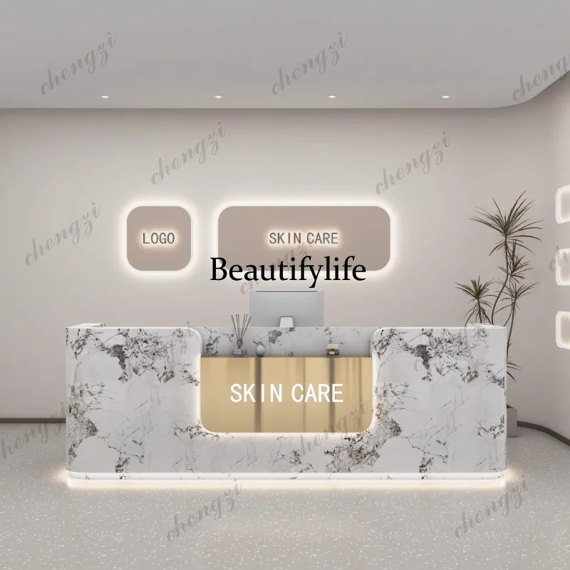01A Logo Beauty Reception Desk - огляд і ціна Office Furniture Logo