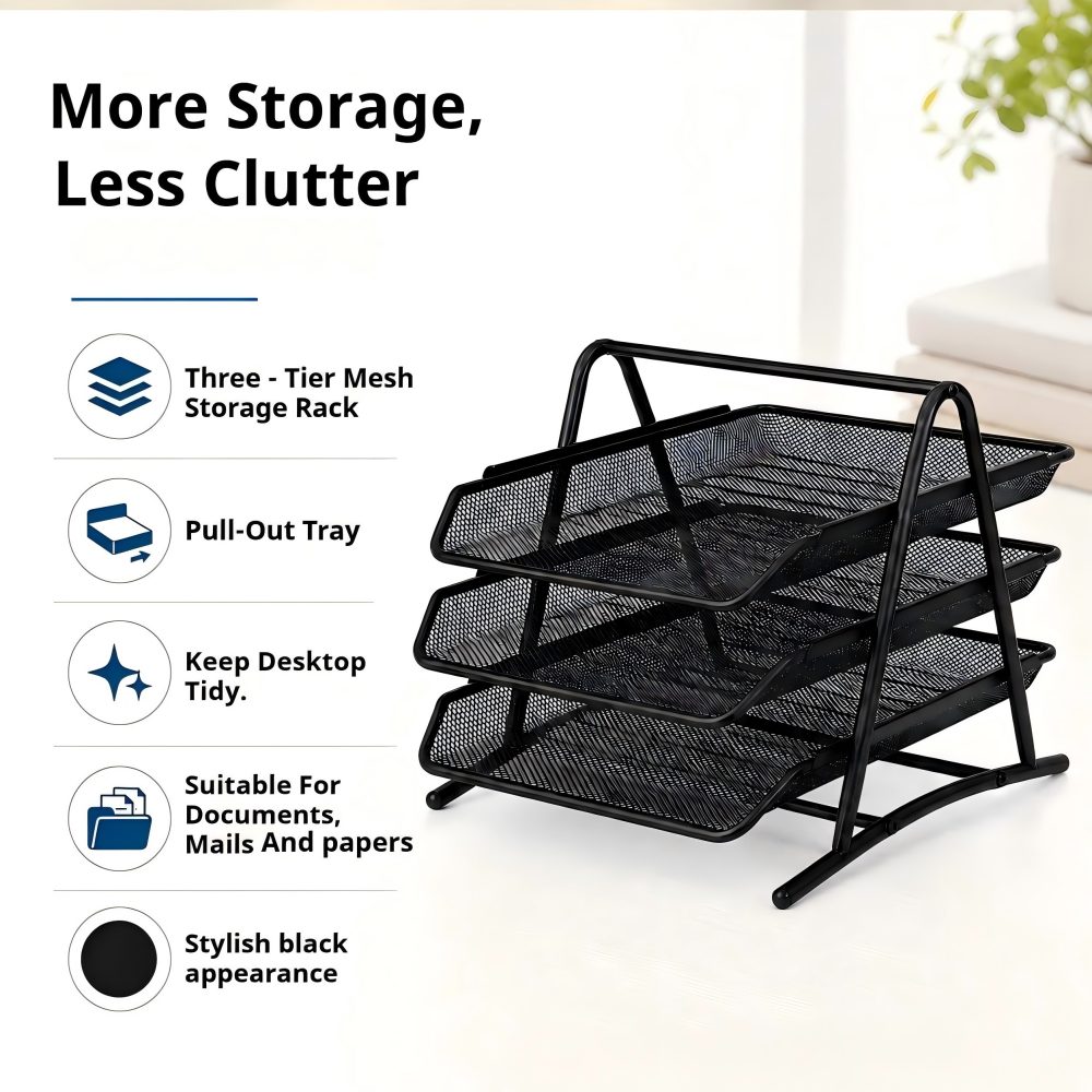 Desktop Iron Mesh File Organiz - огляд і ціна Paper Basket Mesh
