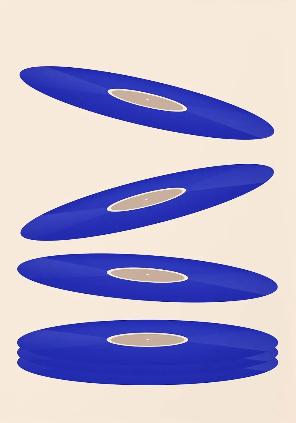 Mid Century Vinyl Record Canva - огляд і ціна Office Furniture Used