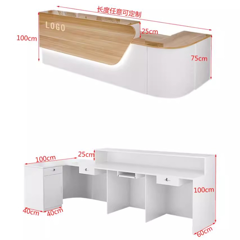 Storage Luxury Reception Desk  - огляд і ціна Office Furniture Usa