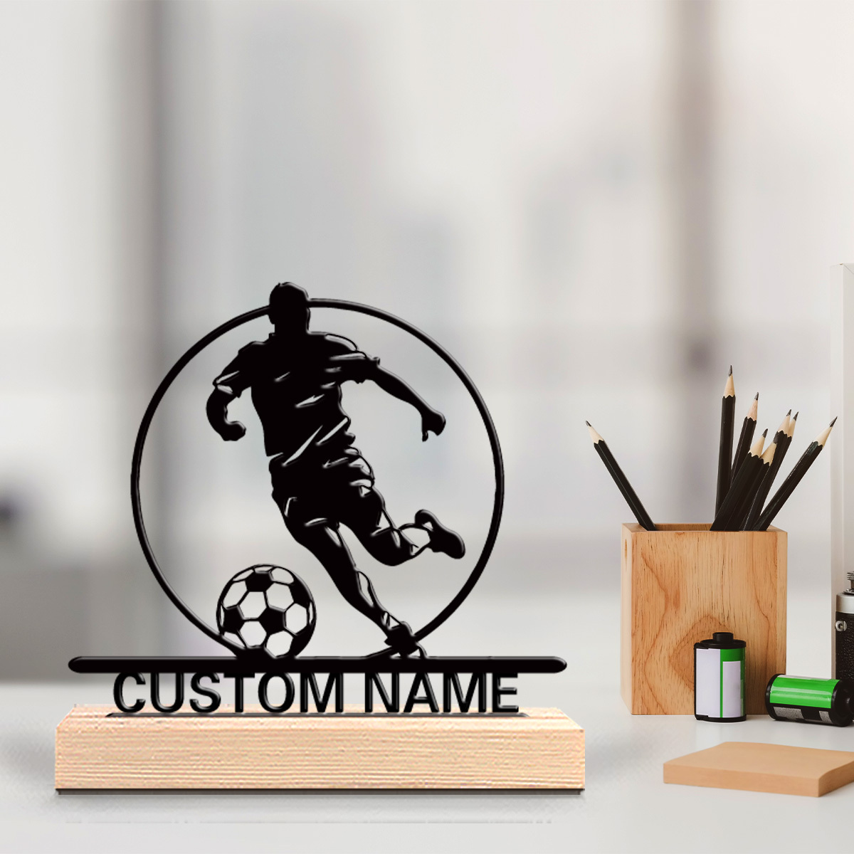 Custom Soccer Player Metal Sta - огляд і ціна Office Furniture Used