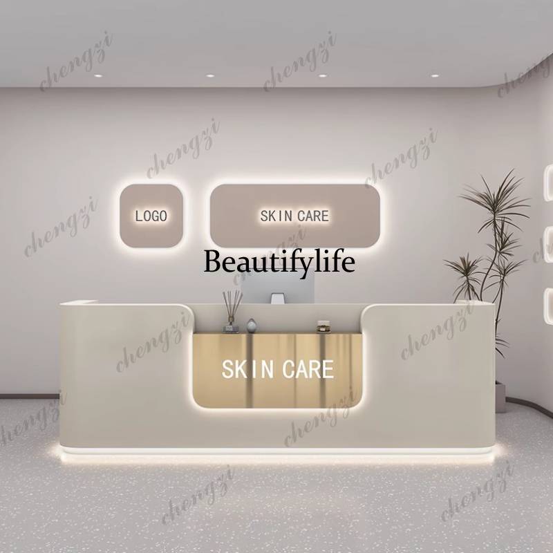 A68 Logo Beauty Reception Desk - огляд і ціна Office Furniture Logo