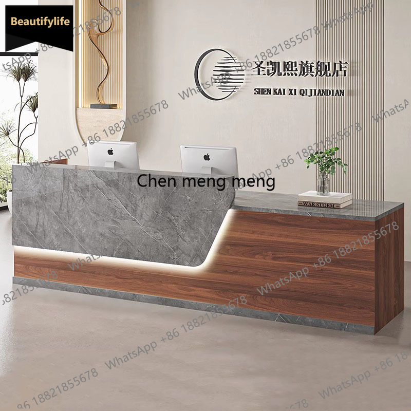 C85 Salon Modern Reception Des - огляд і ціна Office Furniture Logo