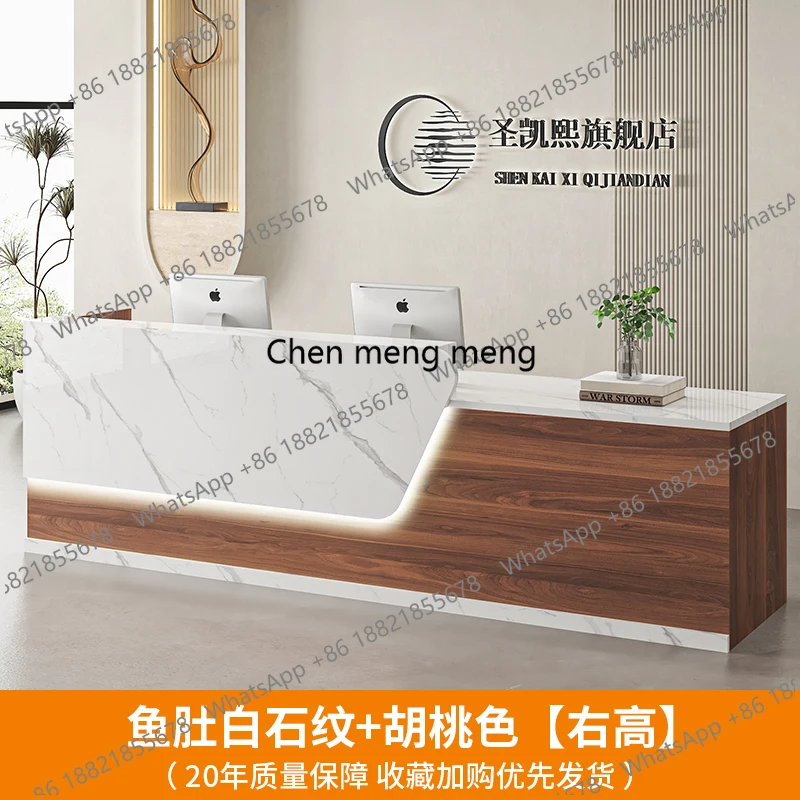 C85 Salon Modern Reception Des - огляд і ціна Office Furniture Logo