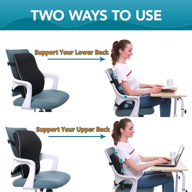 Memory Foam Lumbar Support Cus - огляд і ціна Office Furniture Heaven