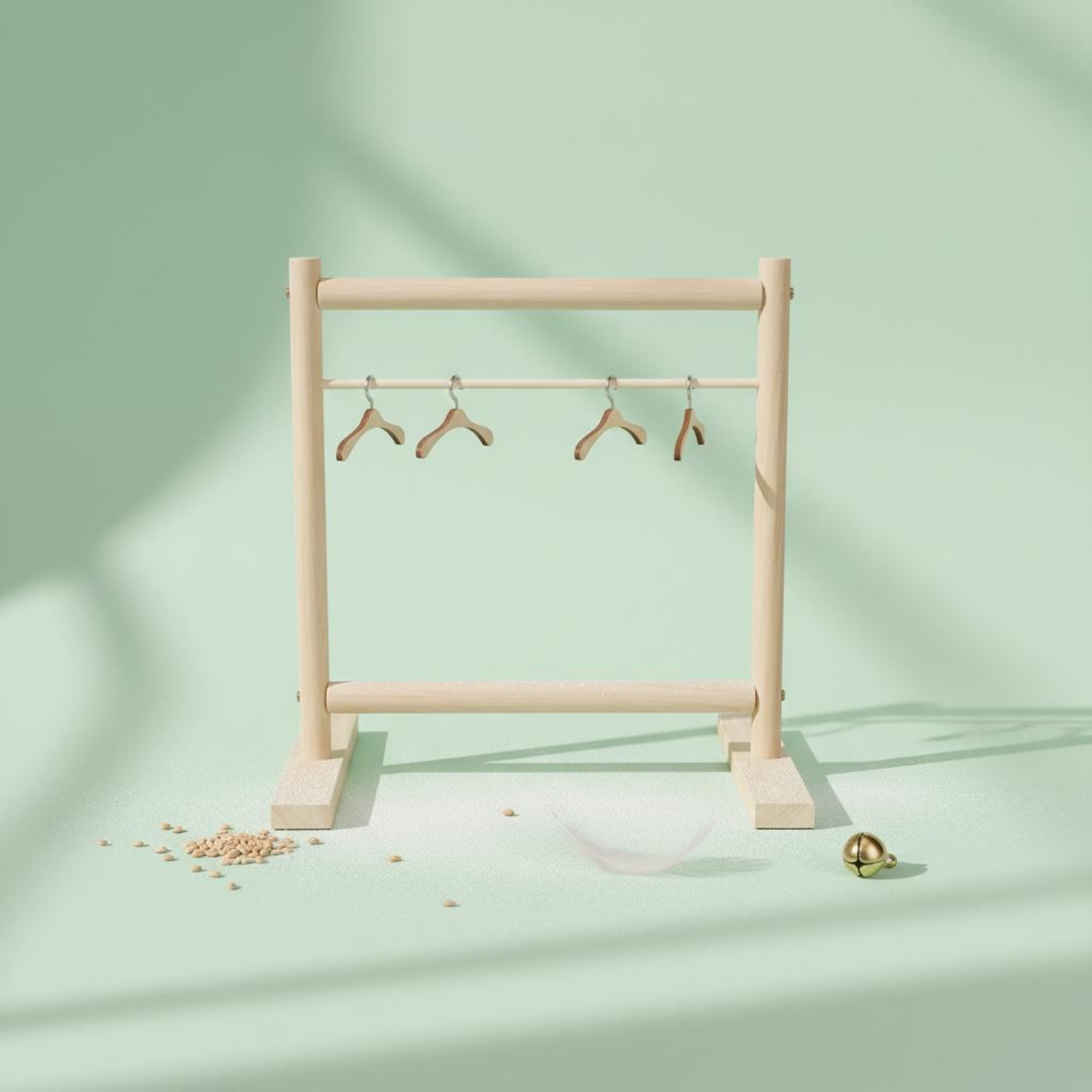Wooden Bird Clothes Rack Free  - огляд і ціна Coat Rack Standing